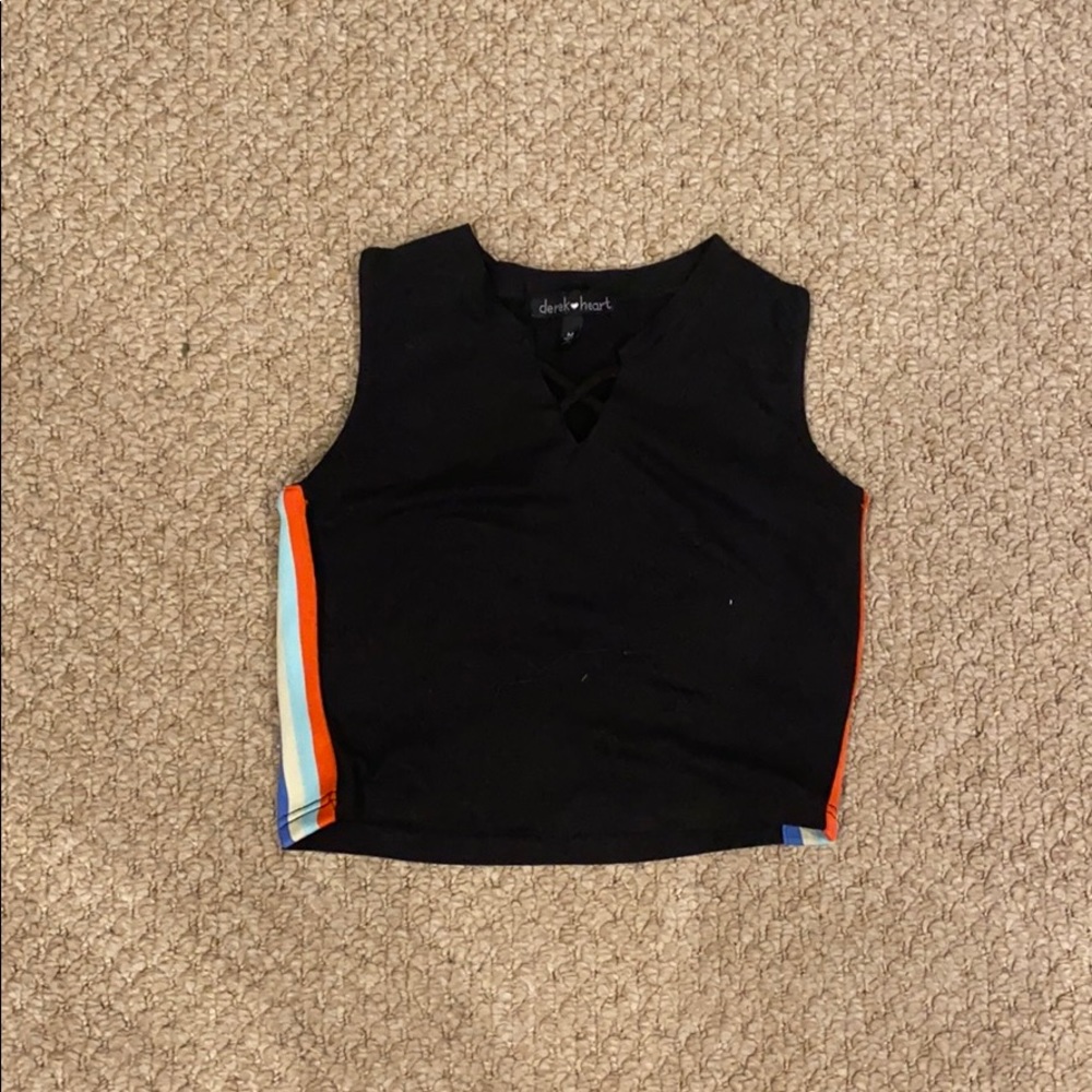 Black crop top